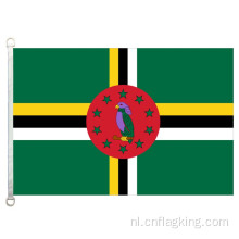 90*150 cm Vlag van het Gemenebest van Dominica 100% polyester